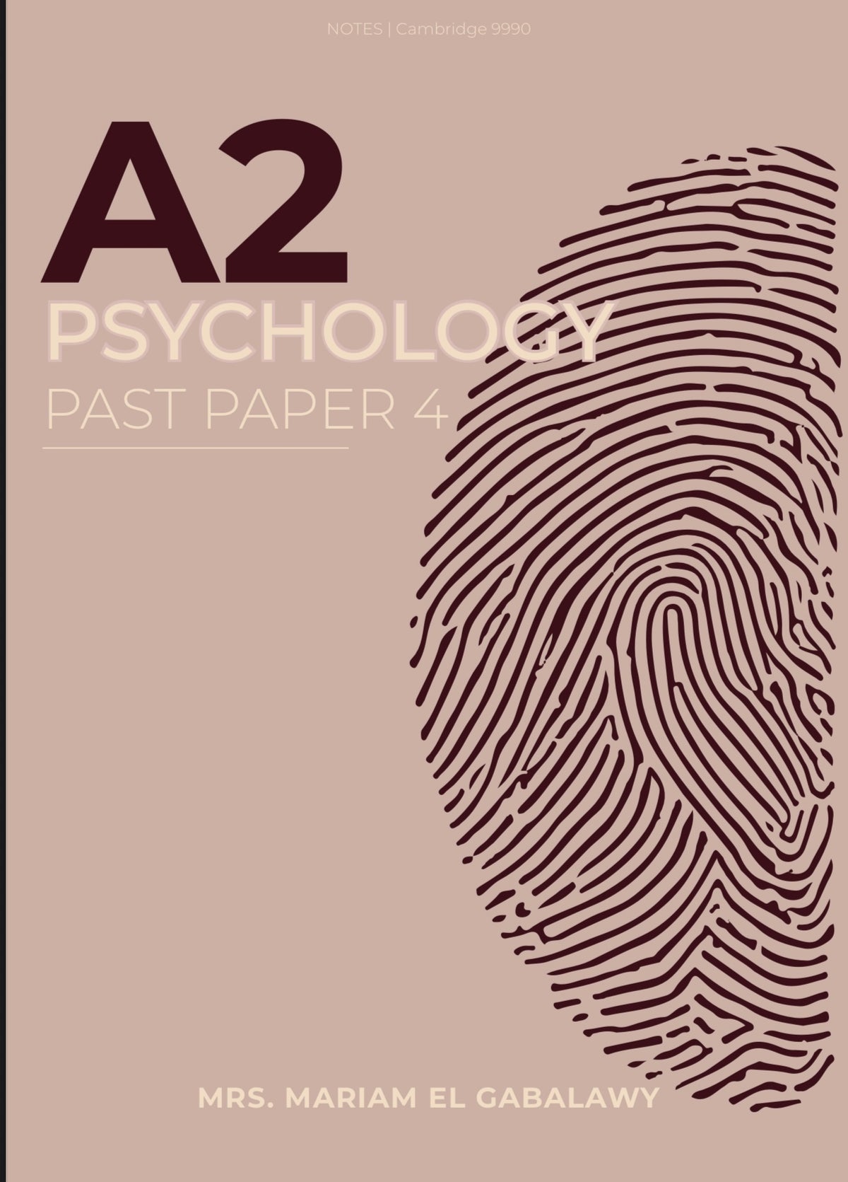 A2 Psychology - Paper 4