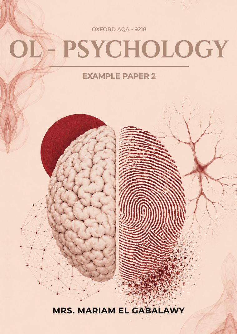 OL Psych OxfordAQA 9218 - EXAMPLE PAPER 2
